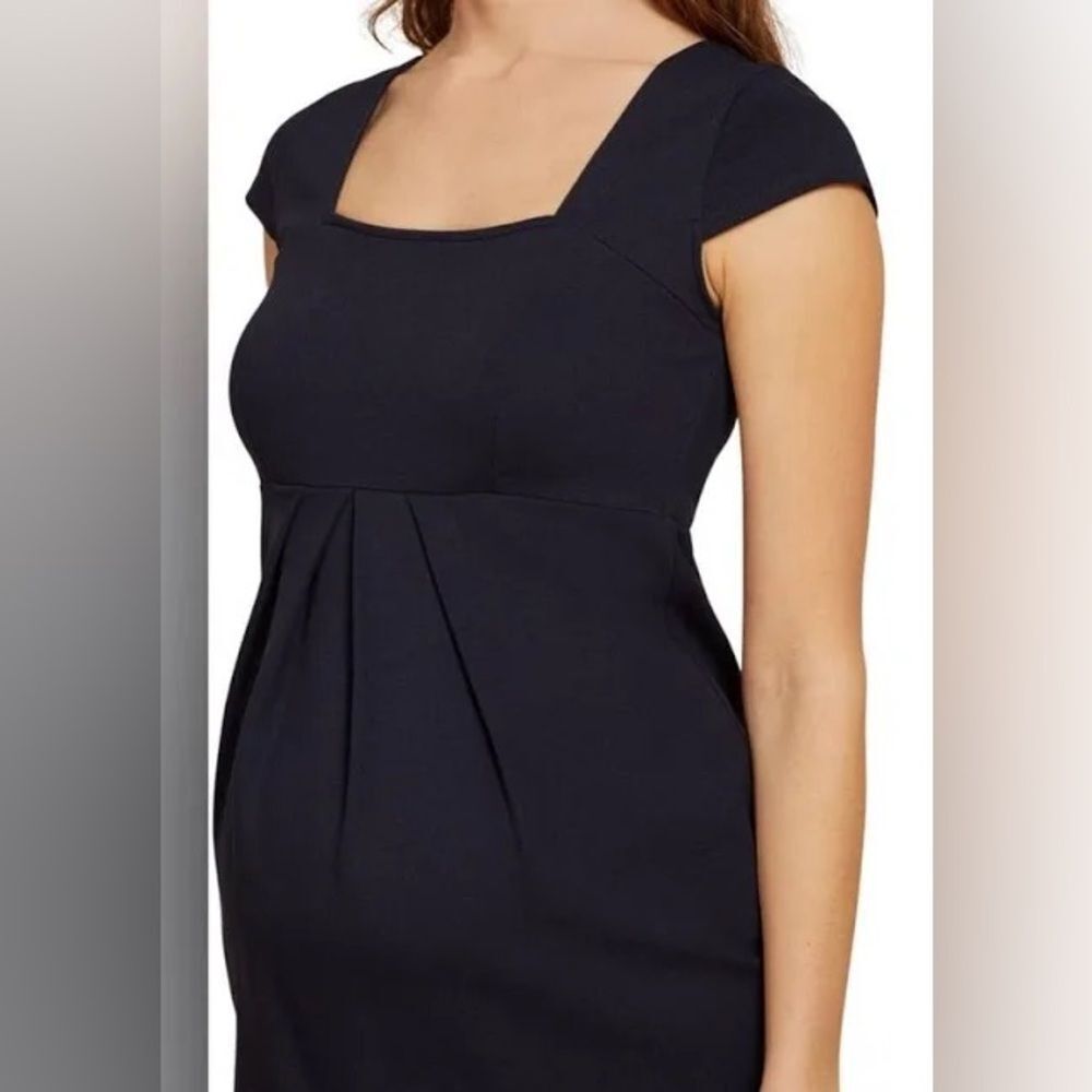 Isabella Oliver Farah Maternity Shift Black Mini Dress Size 1 (4 US)
